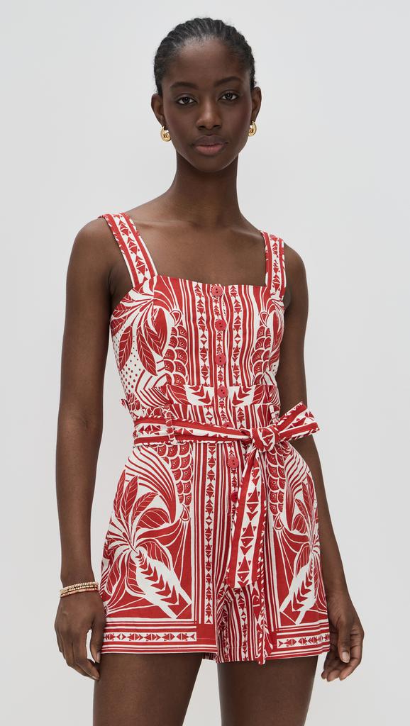 Farm Rio Summer Fruit Scarf Romper - Scarves - Free Shipping