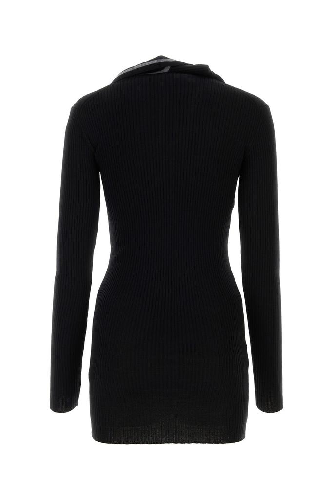 Y/Project Black wool mini dress
