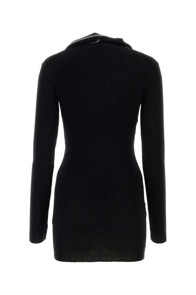 Y/Project Black wool mini dress 1