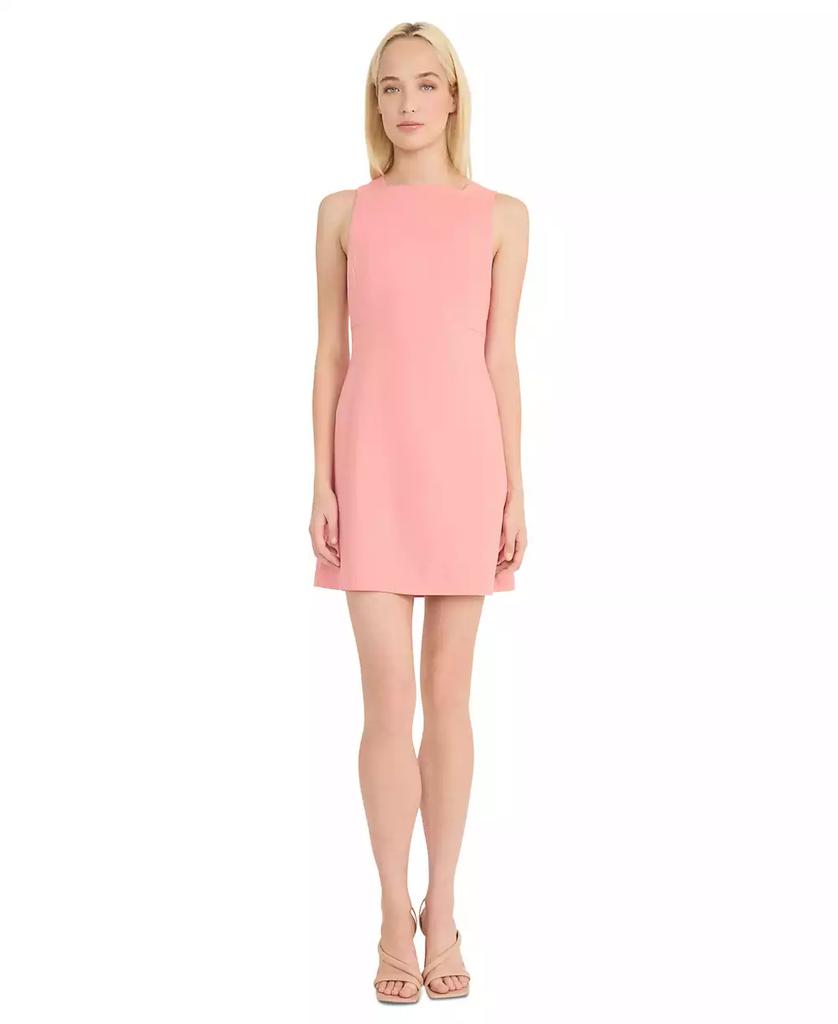 Donna Morgan Women's High-Neck Sleeveless Shift Dress