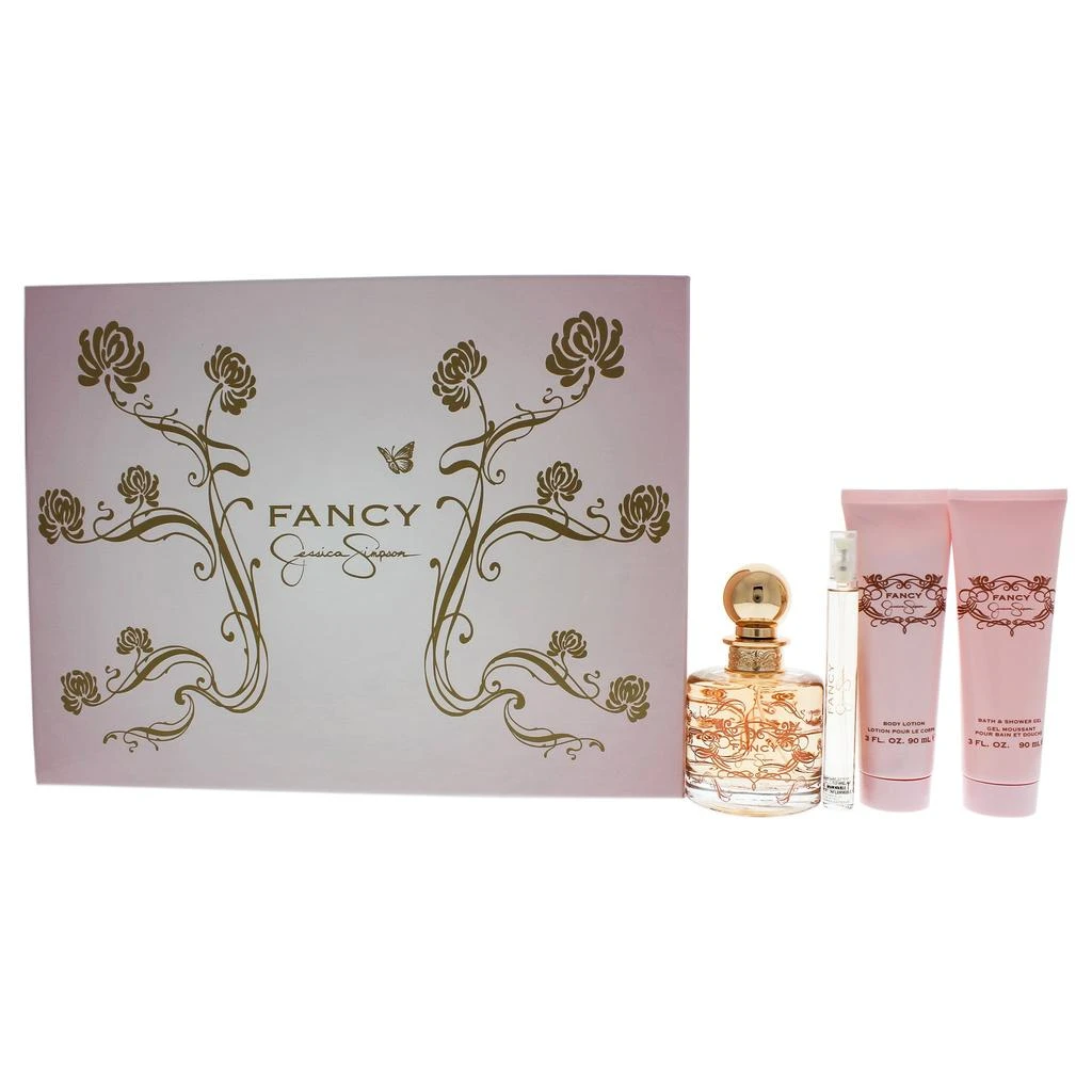 Jessica Simpson Fancy by  for Women - 4 Pc Gift Set 3.4oz EDP Spray, 0.34oz EDP Spray, 3oz Body Lotion, 3oz Bath and Shower Gel 1