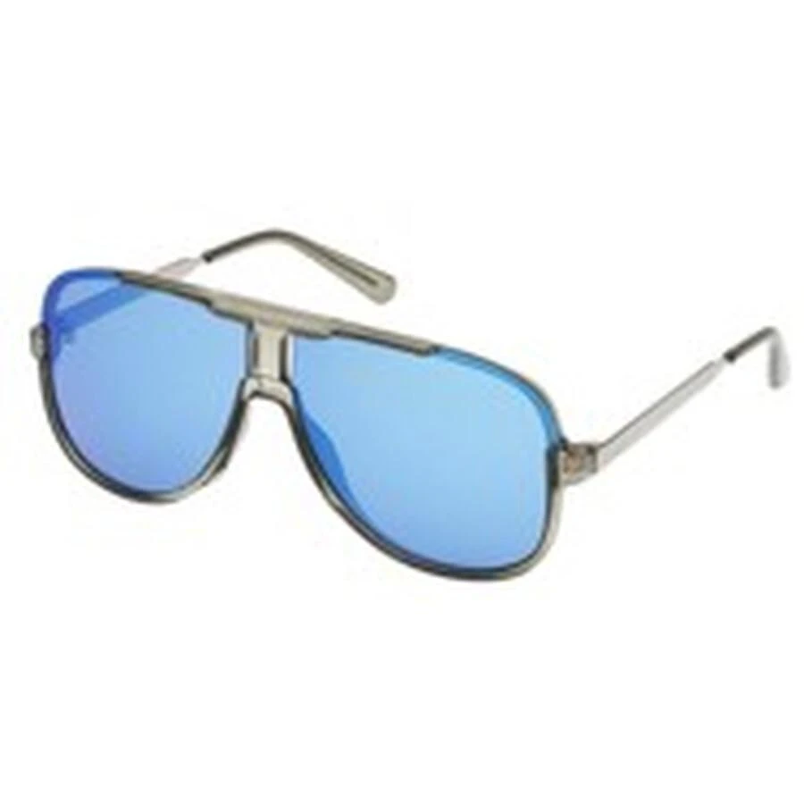 Guess Factory Smoke Mirror Pilot Men
s Sunglasses GO00060 90C 64