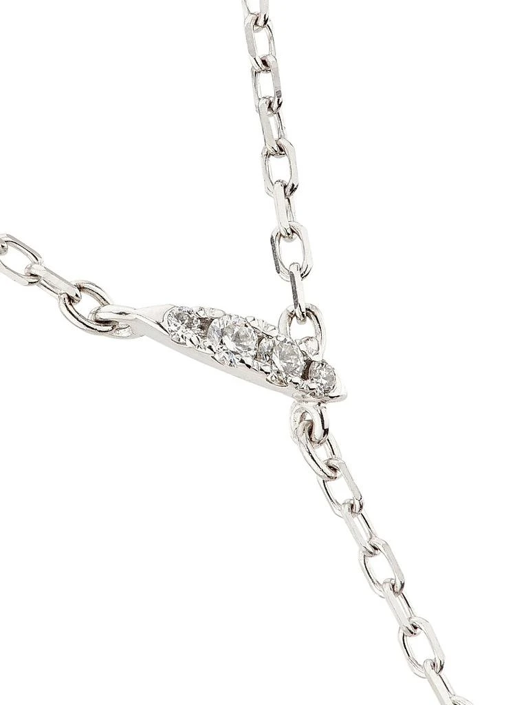 Mikimoto Classic 18K White Gold, Akoya Pearl & 0.03 TCW Diamond Y Necklace 3