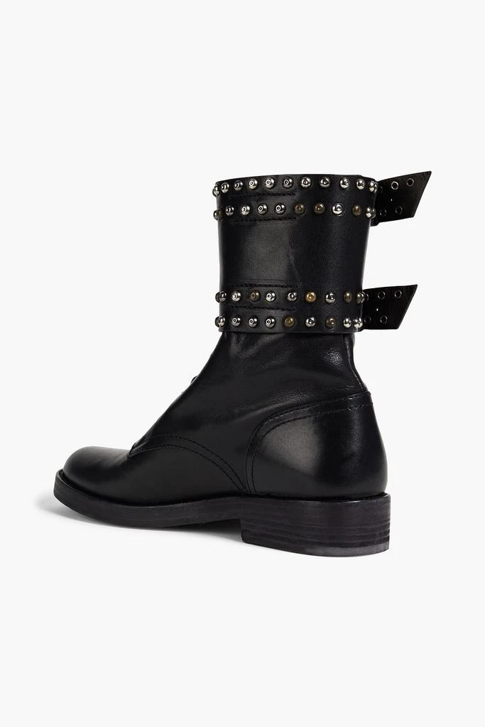 Isabel Marant Teylon buckled studded leather combat boots 3