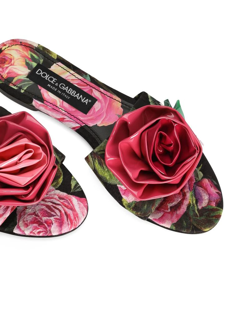 Dolce & Gabbana Printed brocade mules 5