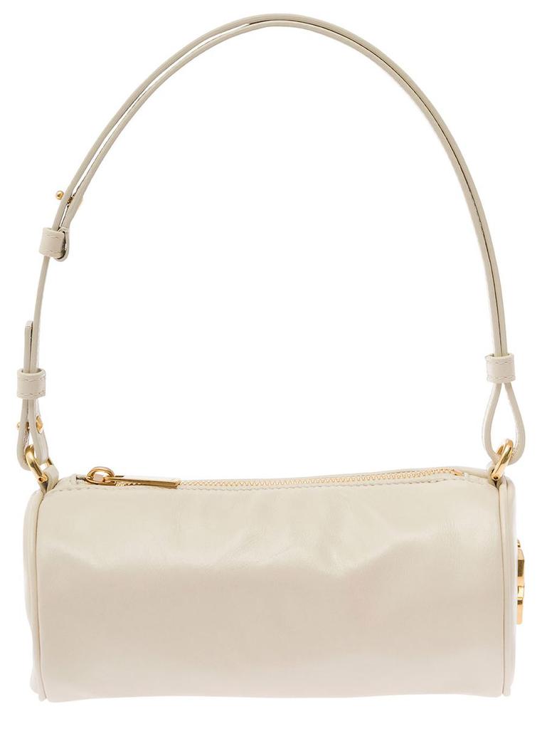 Off-White 'Torpedo Small' White Shoulder Bag With Arrow Motif In Leather Woman