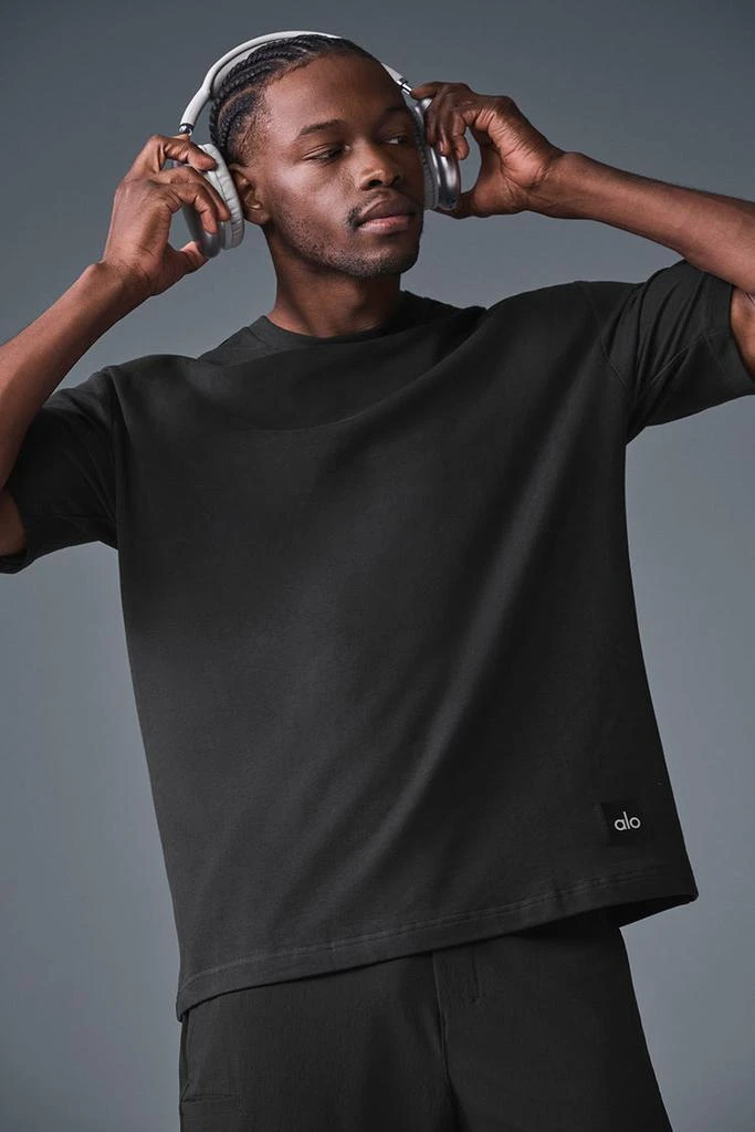 Alo Double Take Short Sleeve - Black 4
