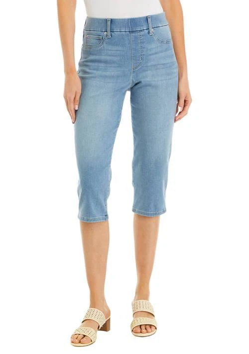 Kim Rogers® Rogers Petite Pull On Denim Capri Pants 1