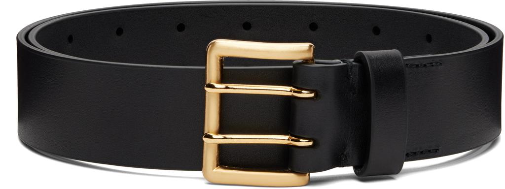 Black Two-Hole Buckle Belt – On Sale Now with Up to 62% Off