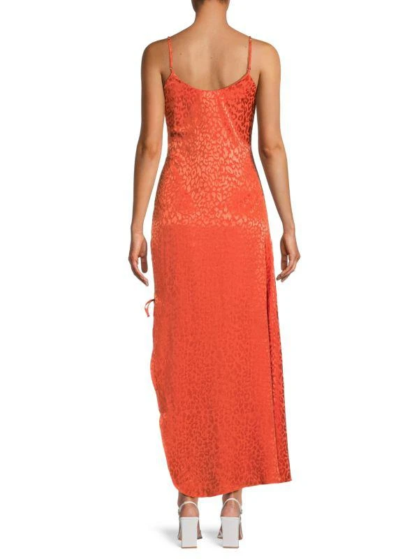 The Range Leopard Textured Maxi Slip Dress 2