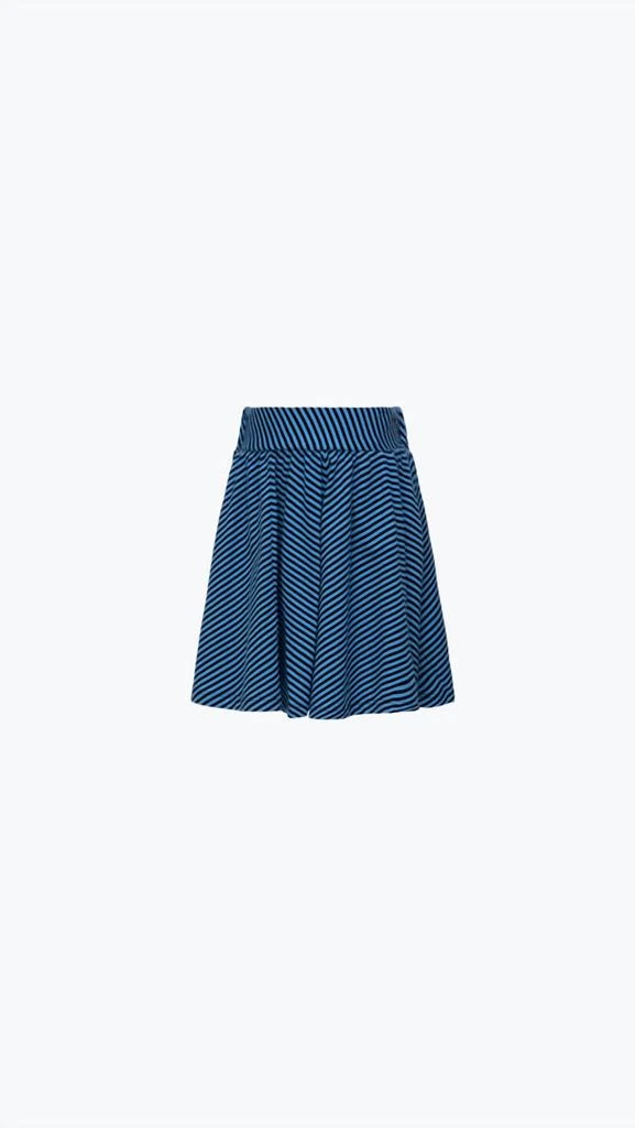 Scotch & Soda Girls - Yarn Dyed Skirt In Striped Blue 1