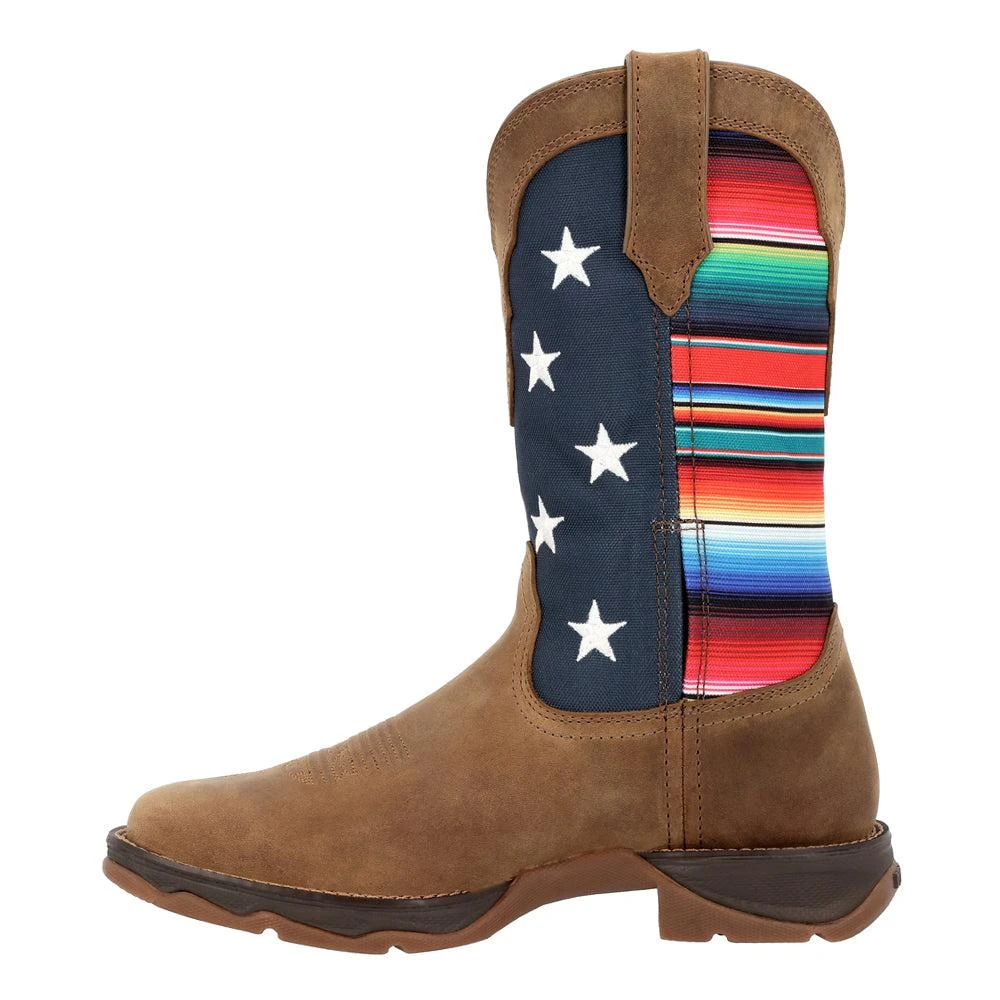 Durango Lady Rebel Southwestern Square Toe Cowboy Boots 3