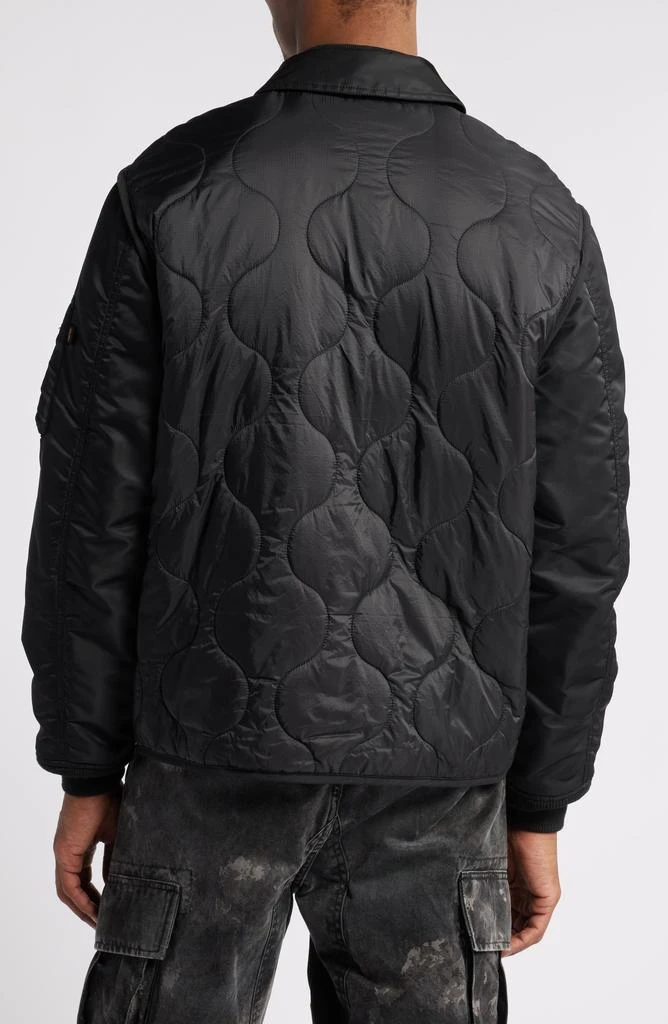 Alpha Industries Quilted Mixed Media Ripstop Utility Jacket 2