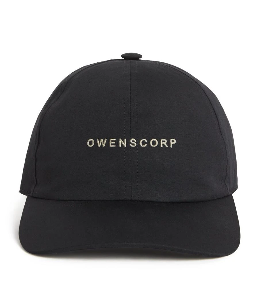 Rick Owens Organic Cotton Logo Baseball Cap 1
