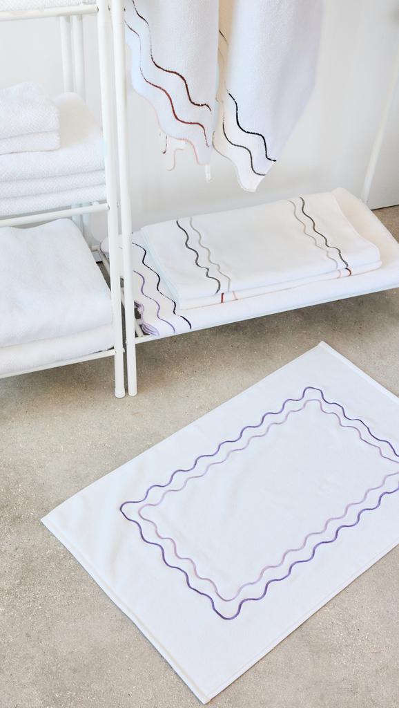 Kassatex Shopbop x Scalloped Bath Mat