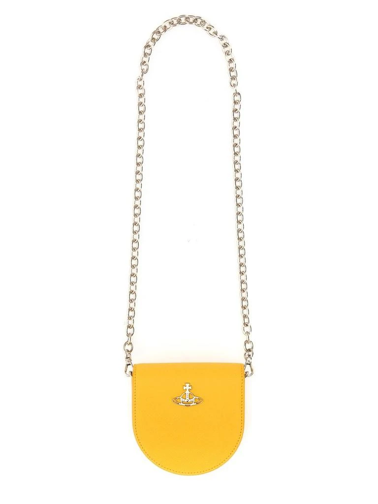 Vivienne Westwood Vivienne Westwood Half Moon Chain-Linked Crossbody Bag 1