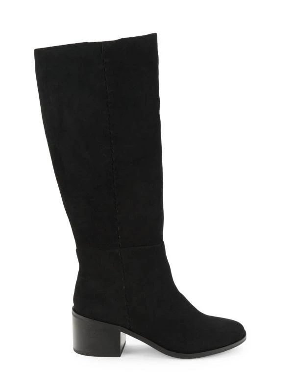 Splendid Abby Block Heel Suede Tall Boots 1