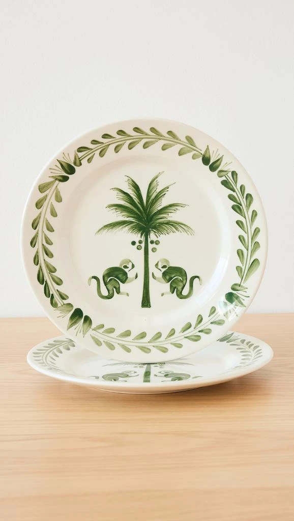 JOHANNA ORTIZ Dark Jungle Saimiri Dessert Plates 4