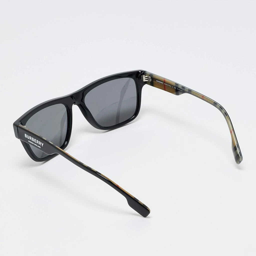 Shop Burberry Black Polarized B 4293 Vintage Check Wayfarer  display picture 2