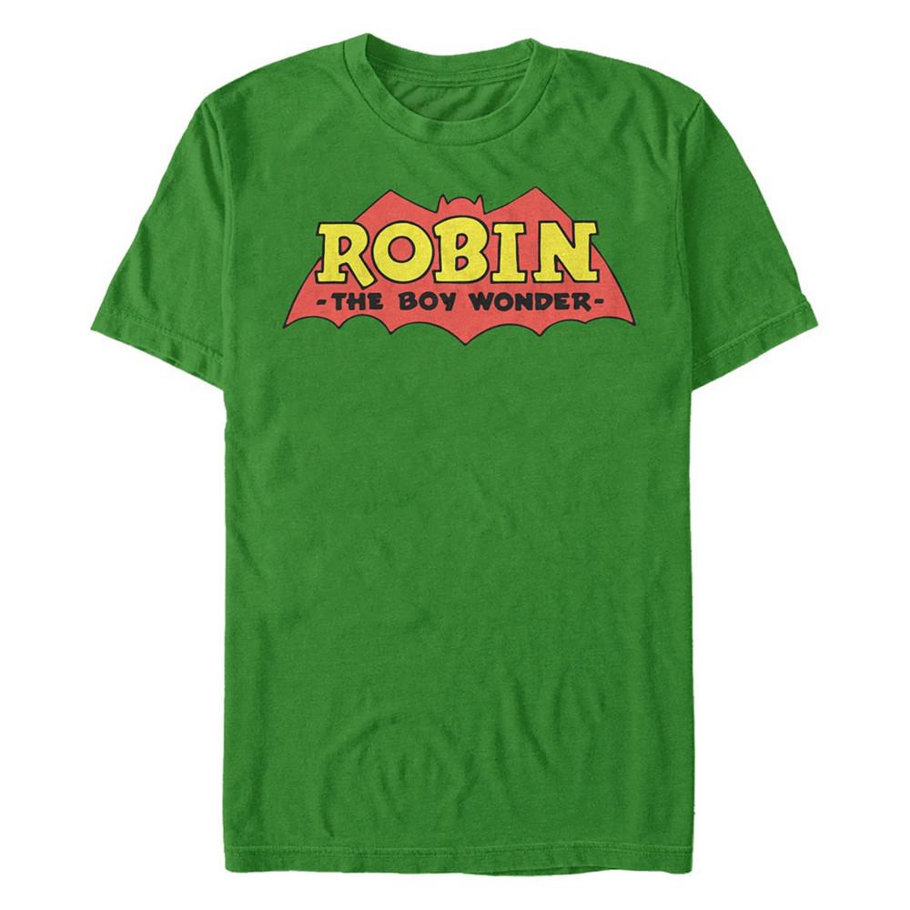 Fifth Sun DC Men's Batman Robin The Boy Wonder Logo Short Sleeve T-Shirt