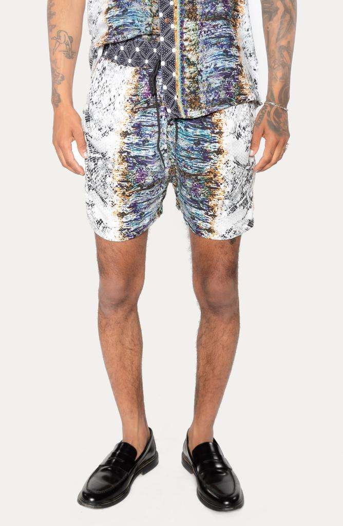 Raga Paint Print Pull-On Shorts