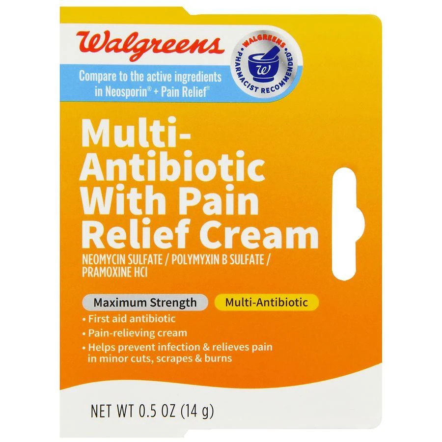 Walgreens Multi-Antibiotic With Pain Relief Cream 2