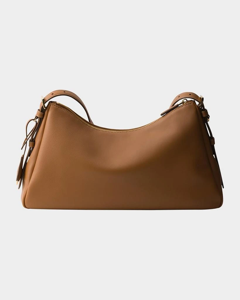 Prada Aimee Large Calfskin Leather Shoulder Bag 3