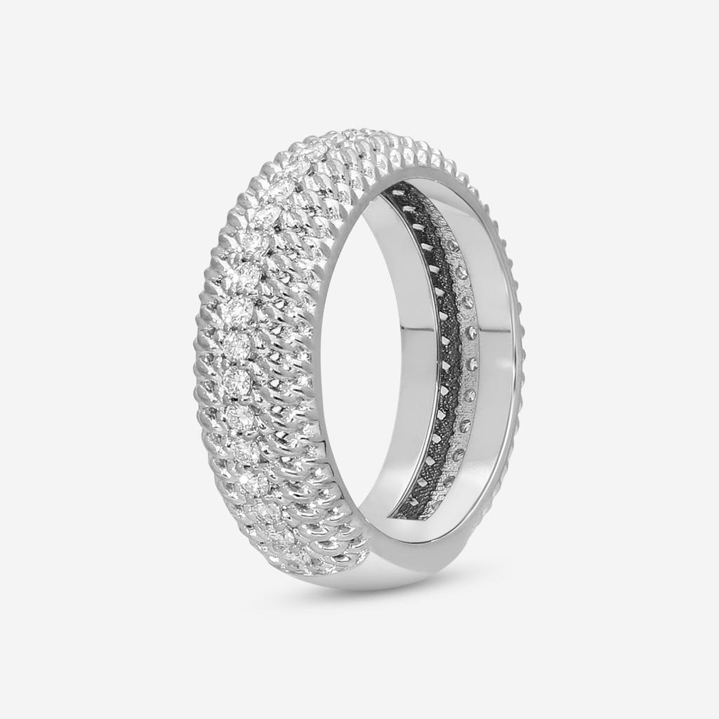 Roberto Coin Roberto Coin Opera 18K White Gold Diamond Band Ring 7772779AW80X