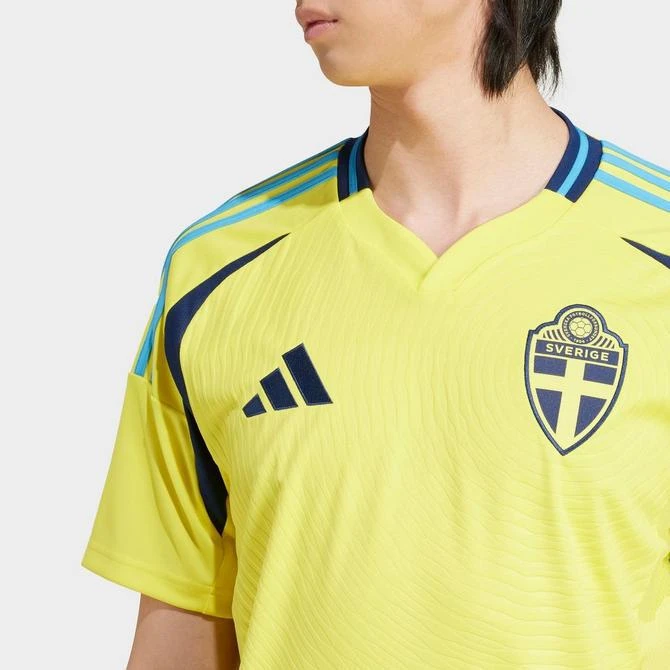 Adidas Men's adidas Sweden 2024 Home Soccer Jersey 7