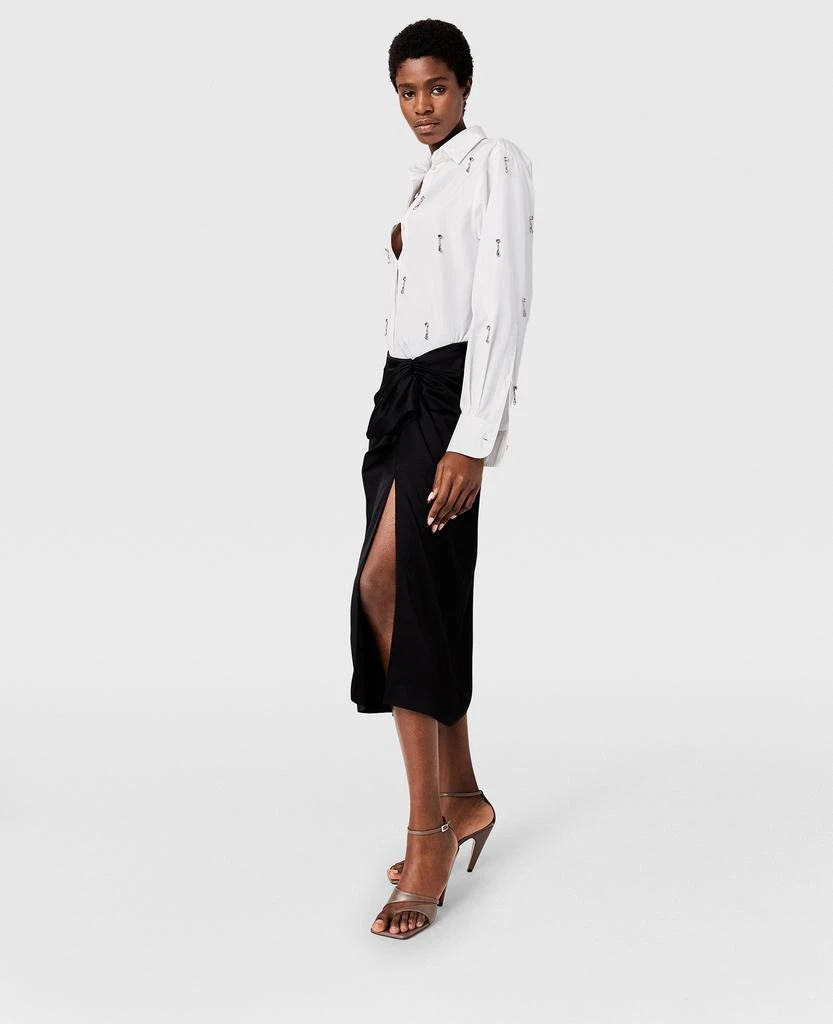 Stella McCartney Stella McCartney - Lead-Free Crystal Embellished Oxford Shirt, , Size: 38