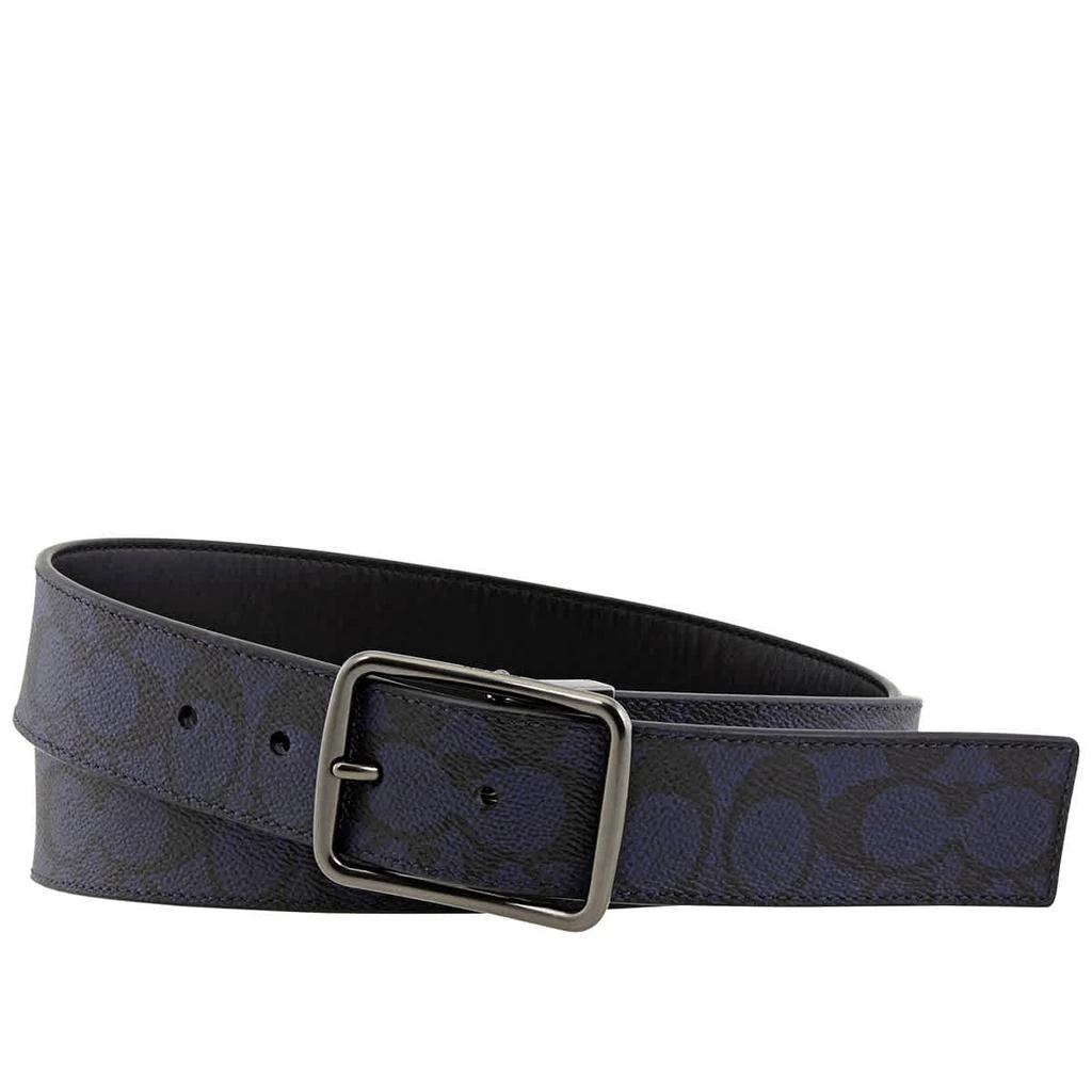 Coach Coach Mens Signature Harness Buckle Cut To Size Reversible Belt, 38mm 1