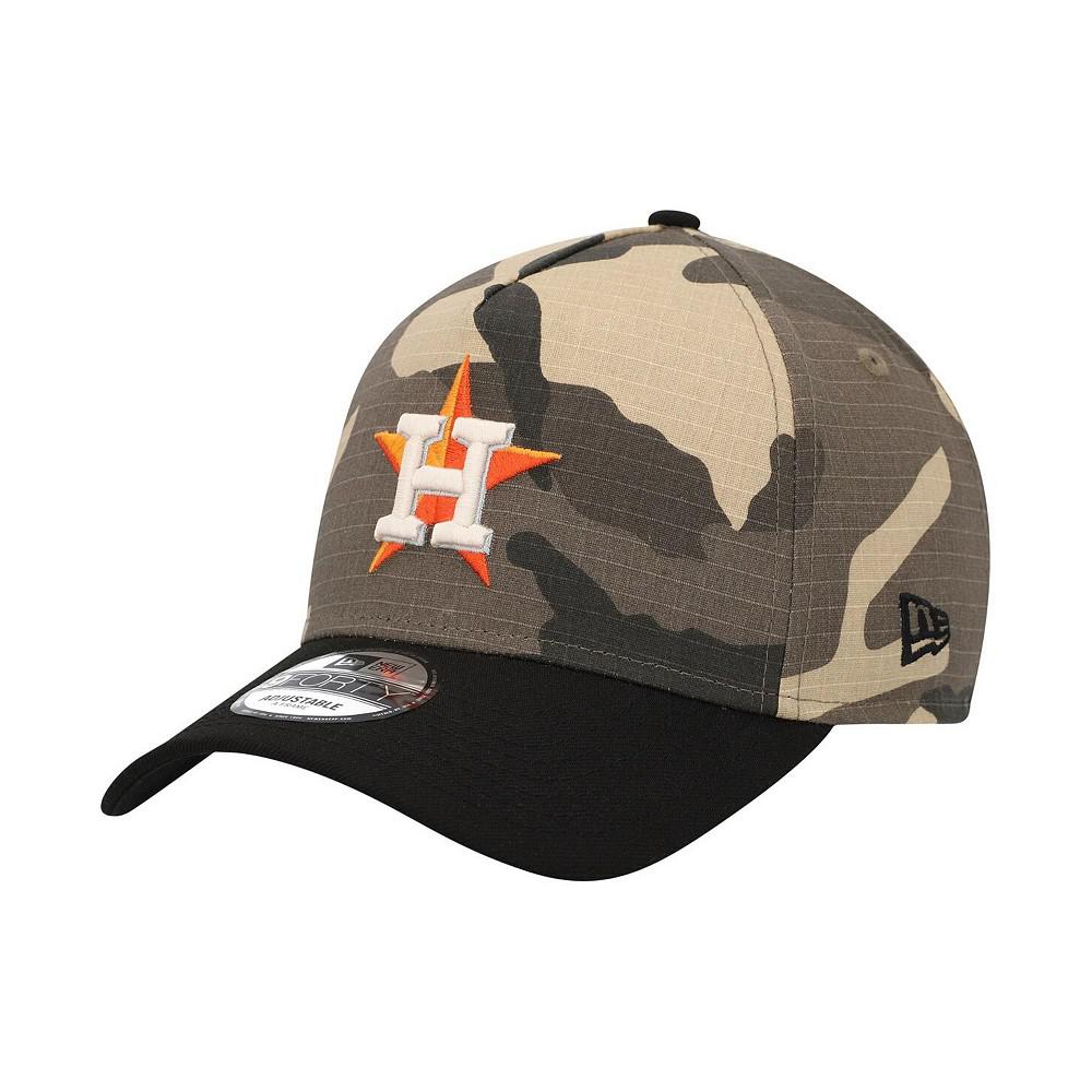 New Era Men's Houston Astros Camo Crown A-Frame 9FORTY Adjustable Hat