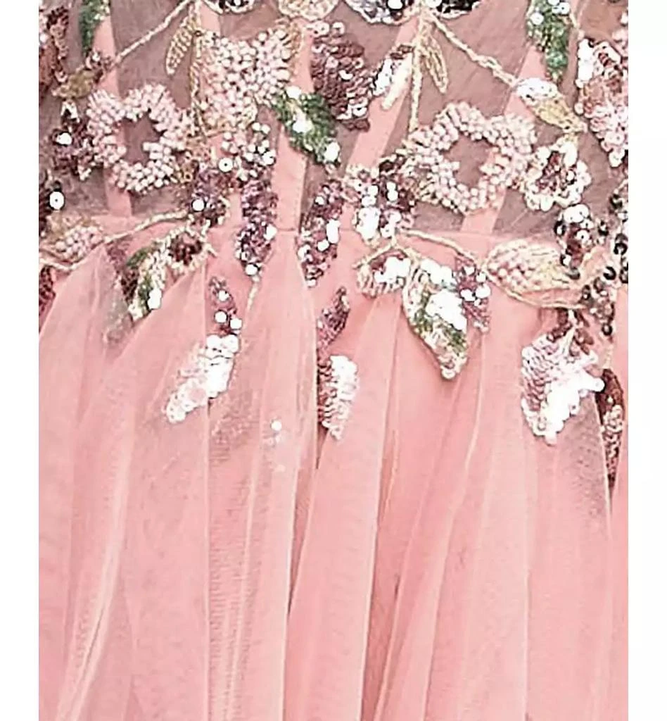 City Studios Juniors' Embroidered Sequined Ruffled Ball Gown, Created for Macy's 5