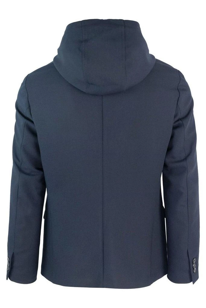 Emporio Armani Detachable-panel Single Breasted Hooded Blazer 2