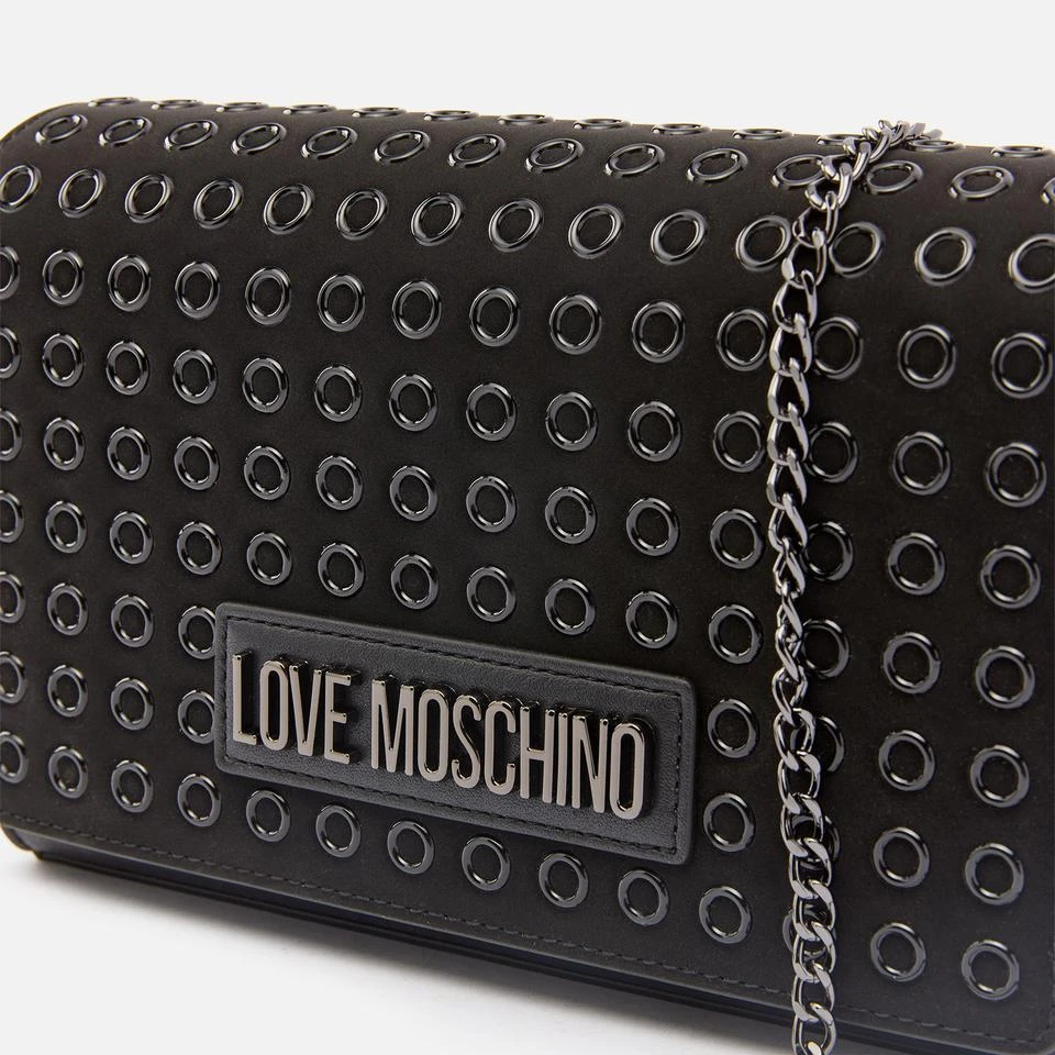 Love Moschino Love Moschino Smart Daily Eyelet Faux Leather Crossbody Bag 4