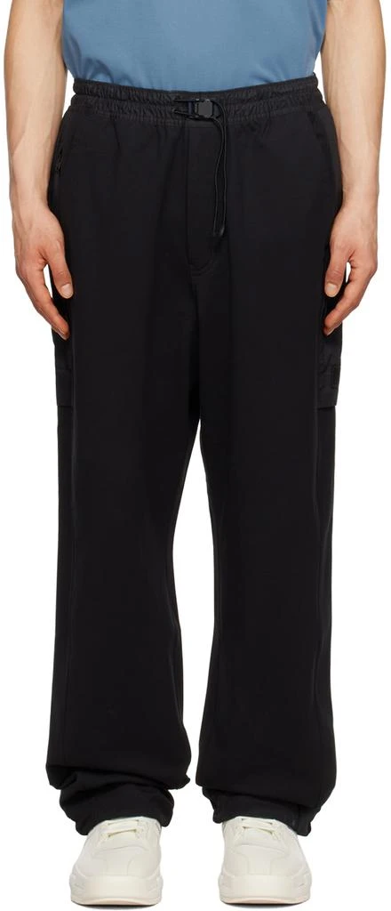 Y-3 Black Straight-Leg Sweatpants 1