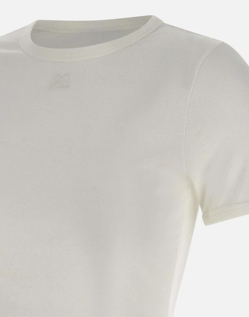 courreges "Signature contrast t-shirt" 4