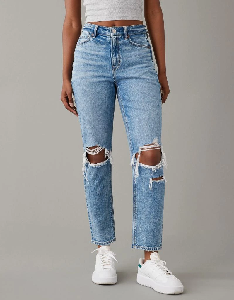 AE AE Strigid Ripped Mom Jean 1