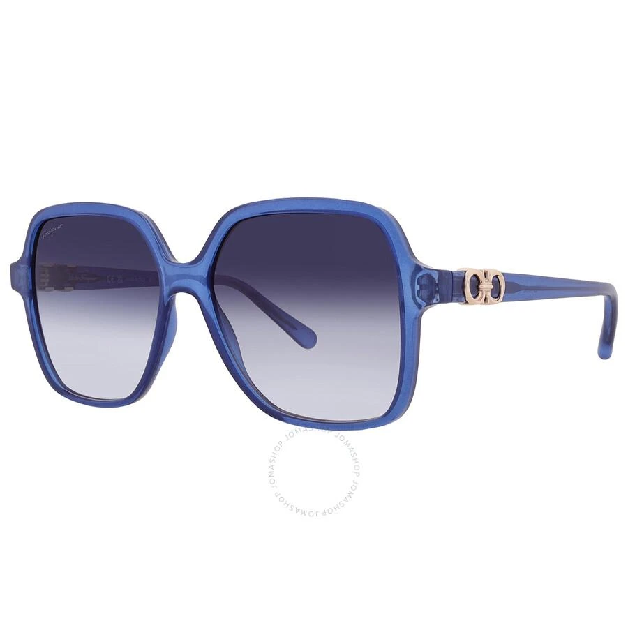 New in box Authentic  Salvatore Ferragamo Blue Sunglasses Salvatore Ferragamo SF 1100S 414 Square Navy Blue Sunglasses  main image 2
