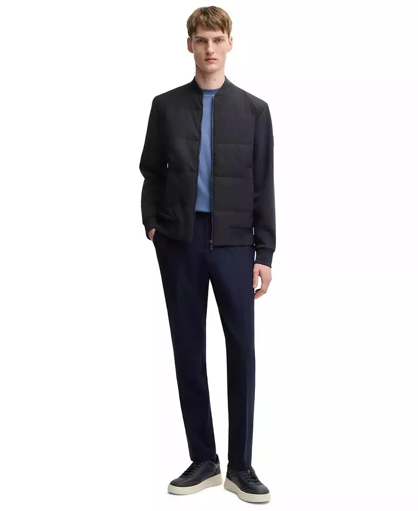 Hugo Boss Men
s Cotton-Blend Zip-Up Padded Jacket 3