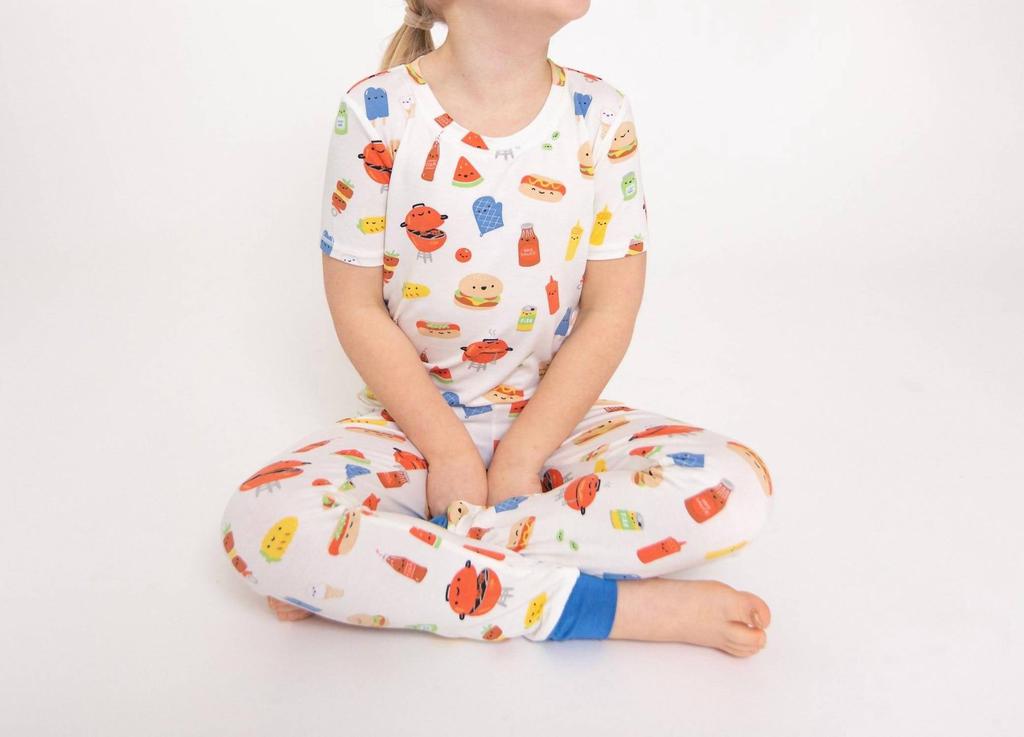 Angel Dear Lounge Wear Set Pajamas In Bbq Buddies