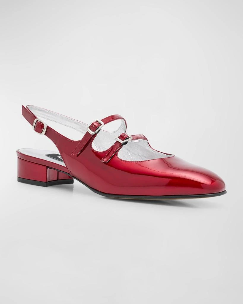 Carel Peche Patent Mary Jane Ballerina Flats 3