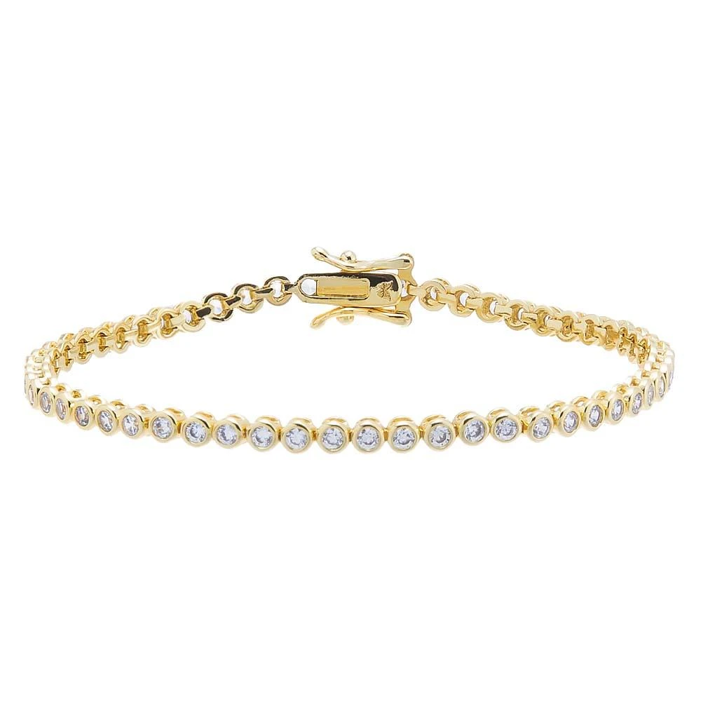 Adina Eden Bezel Tennis Bracelet 3