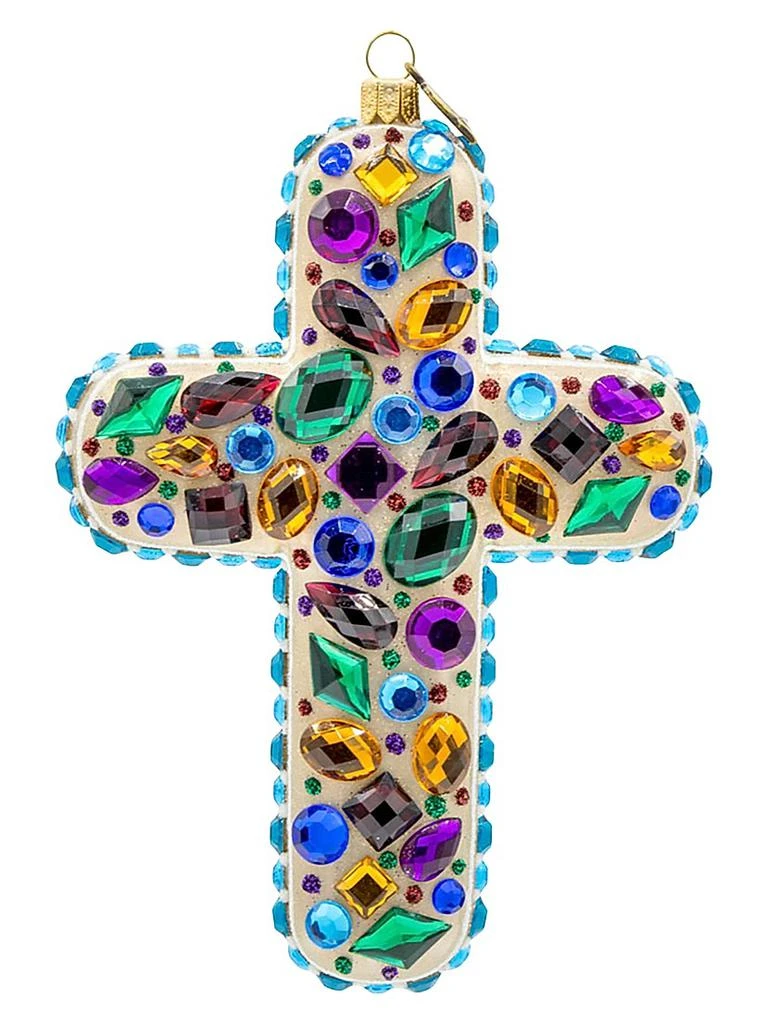 Jay Strongwater Bejeweled Cross Ornament