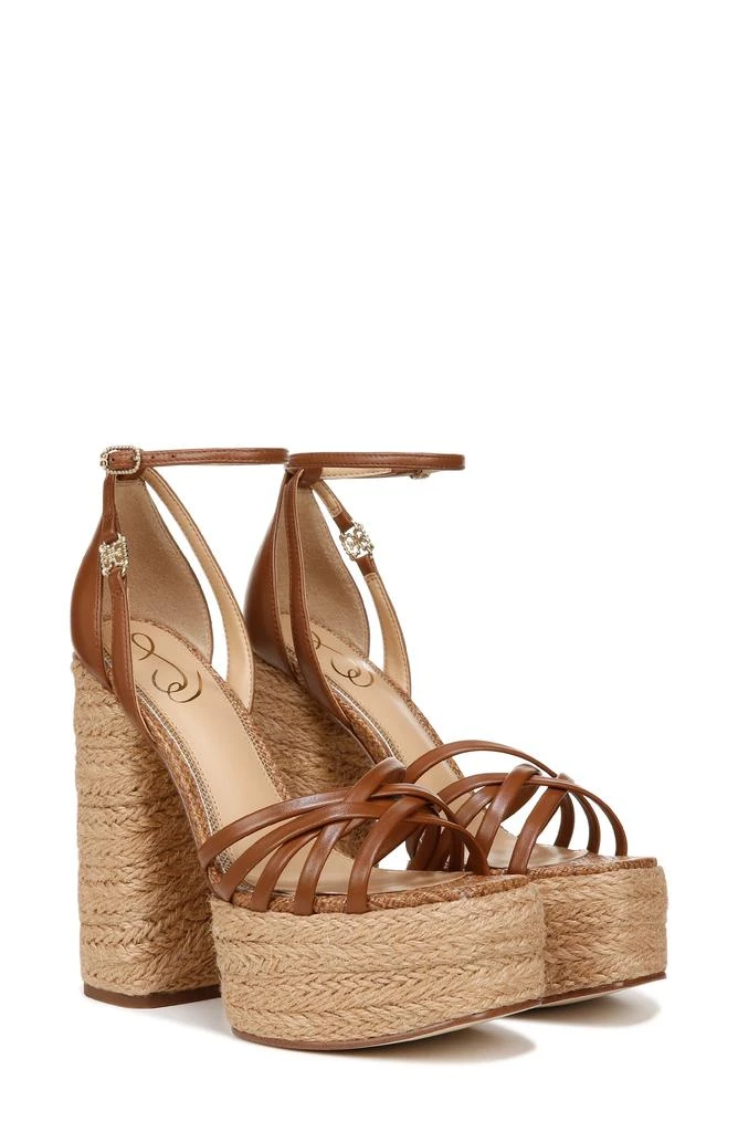 Sam Edelman Kade Ankle Strap Espadrille Platform Sandal 9