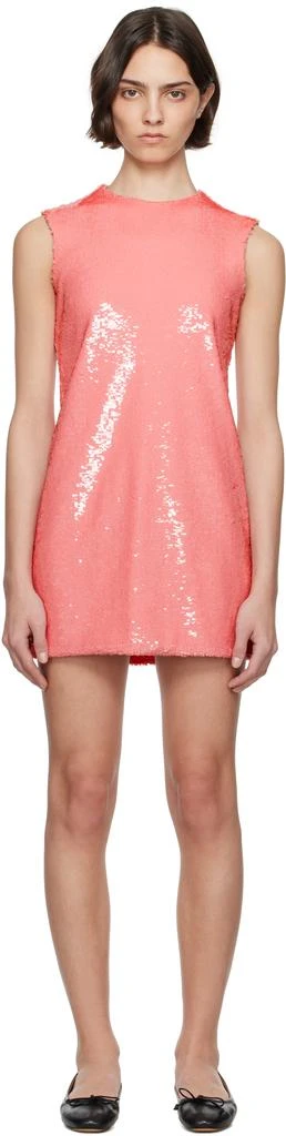 JW Anderson Pink Sequin Shift Minidress - Dresses & Skirts - Free Shipping  - BeyondStyle