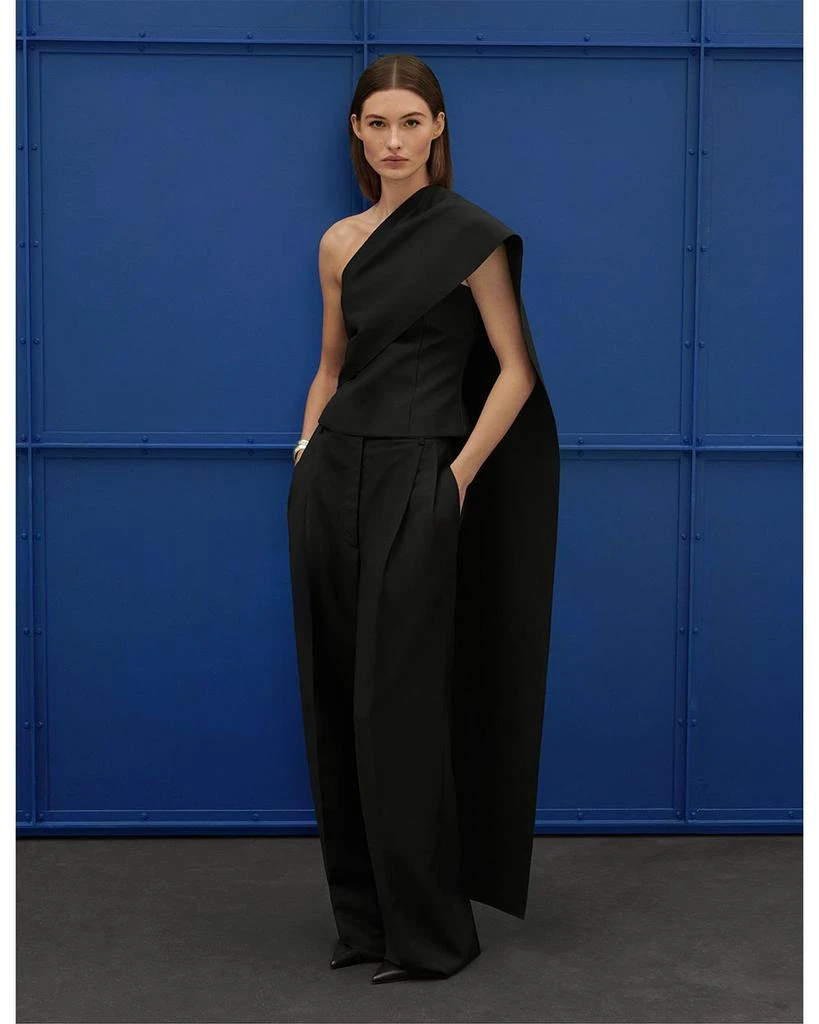 RÓHE One Shoulder Cape Top 2