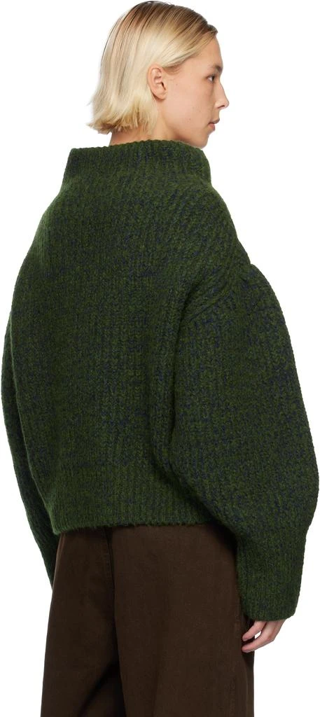 Dries Van Noten Green Wool Turtleneck 3