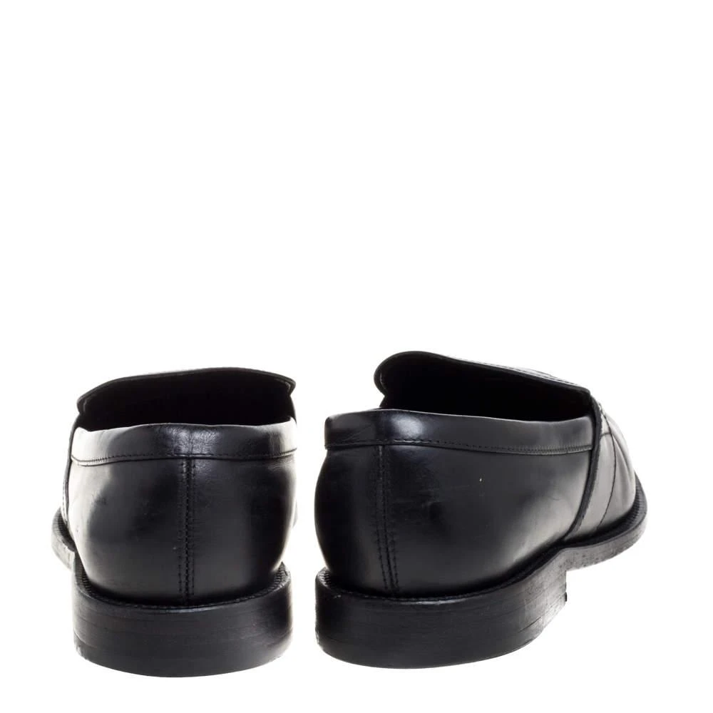 Tod's Tod's Black Leather Penny Slip On Loafers Size 40 5