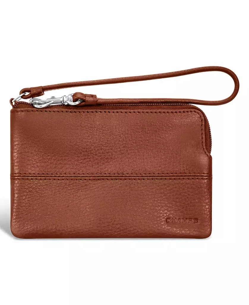 CHAMPS Onyx Collection 6" Leather Wristlet